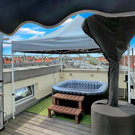 6 Maisonette-penthouse Pool Dachterrasse Luxus Lejlighed *