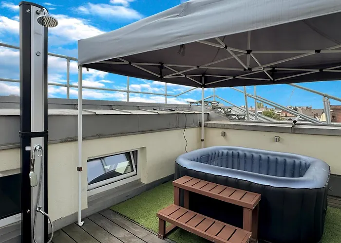 Apartament 6 Maisonette-penthouse Pool Dachterrasse Luxus